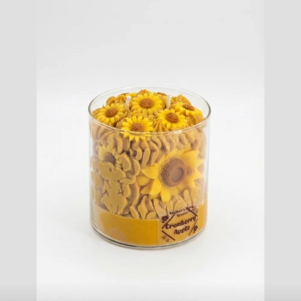 Sunflower Cranberry Apple Candle - Picture 3 of 4